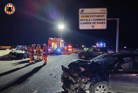Uno de los coches del accidente en Valencia que dejó cinco muertos iba en sentido contrario