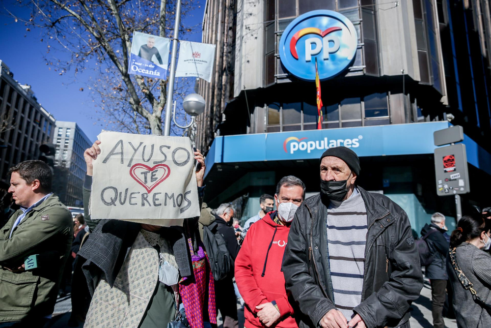 Hernando critica la concentración en Génova a favor de Ayuso: «El PP no se manifiesta contra el PP»