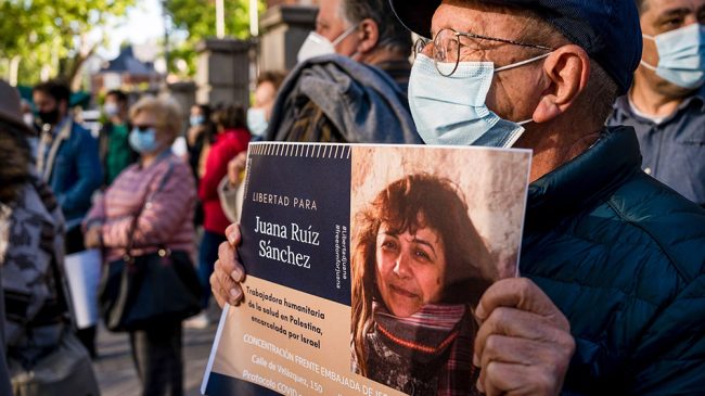 La española Juana Ruiz, detenida por Israel desde abril, saldrá en libertad este martes