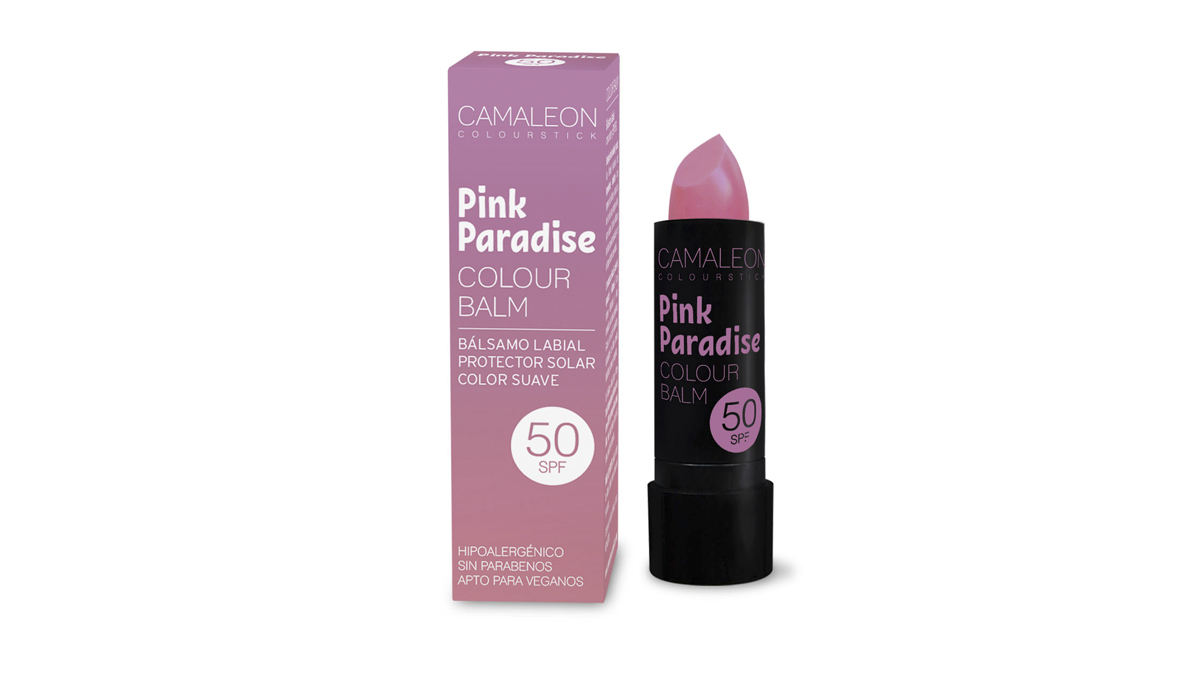 Bálsamo labial con protector solar de Camaleon Cosmetics (PVP: 6,95€)