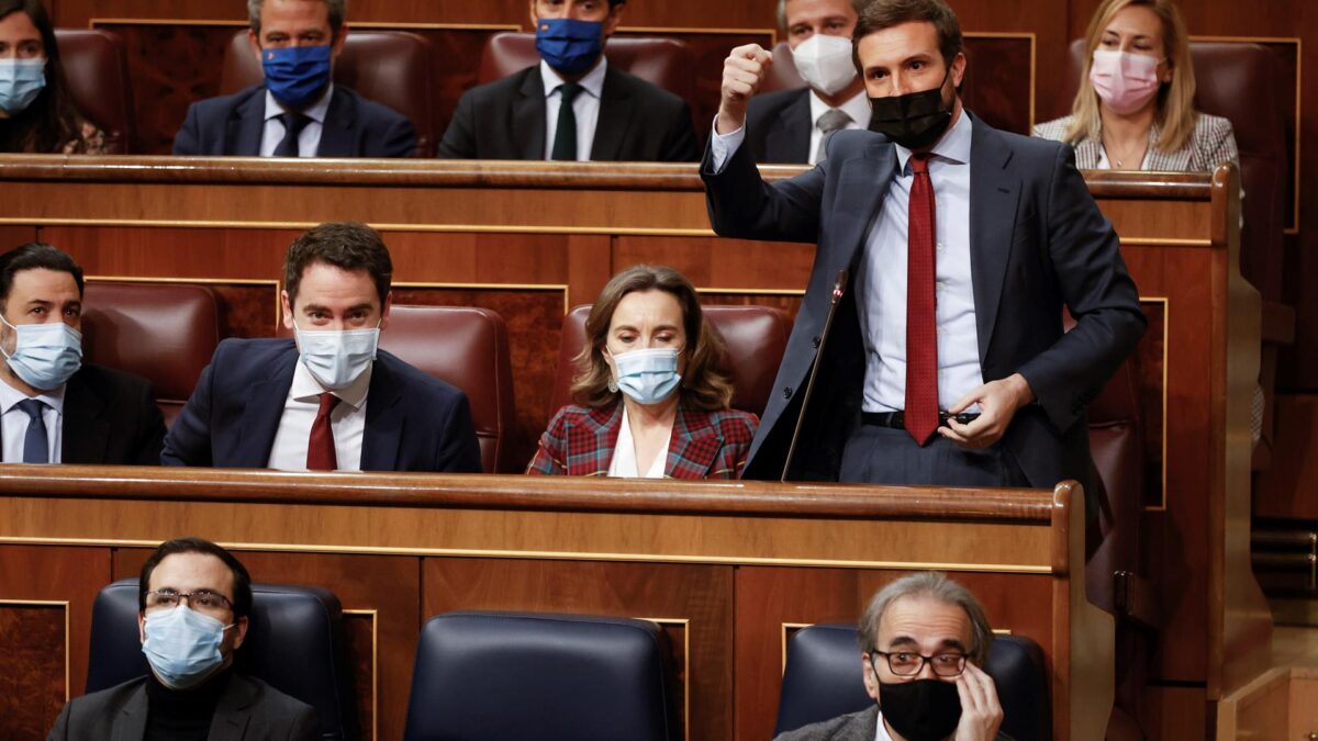 Casado mantiene su pregunta a Sánchez en la sesión de control al Gobierno