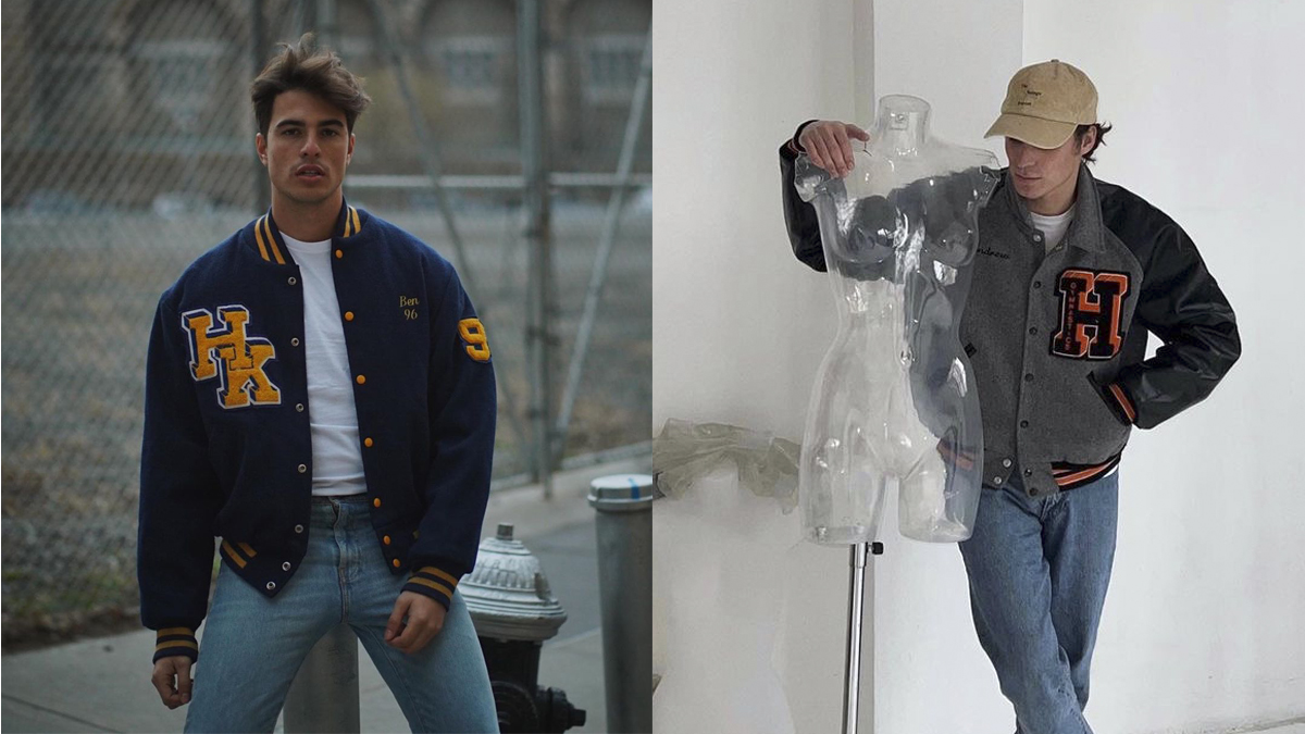 Eduard Torres y Paolo Faccio con cazadoras de estilo Varsity