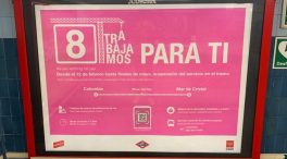 El metro de Madrid arranca hoy las obras de la L8 que se prolongarán hasta finales de mayo