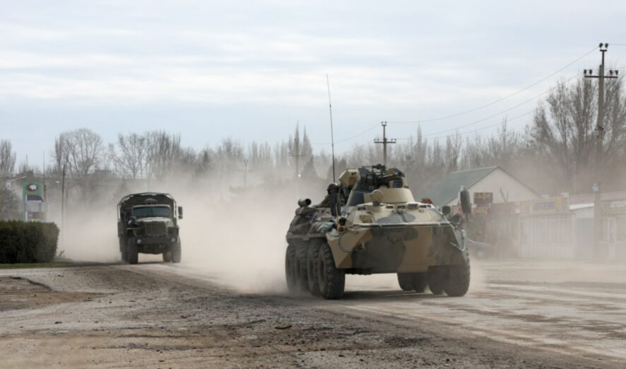 Las tropas rusas cruzan la frontera en la región de Kiev