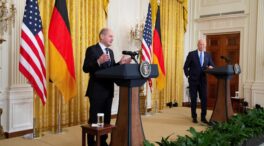 (VÍDEO) Biden y Scholz intentan transmitir complicidad con el Nord Stream 2 en el centro de la polémica