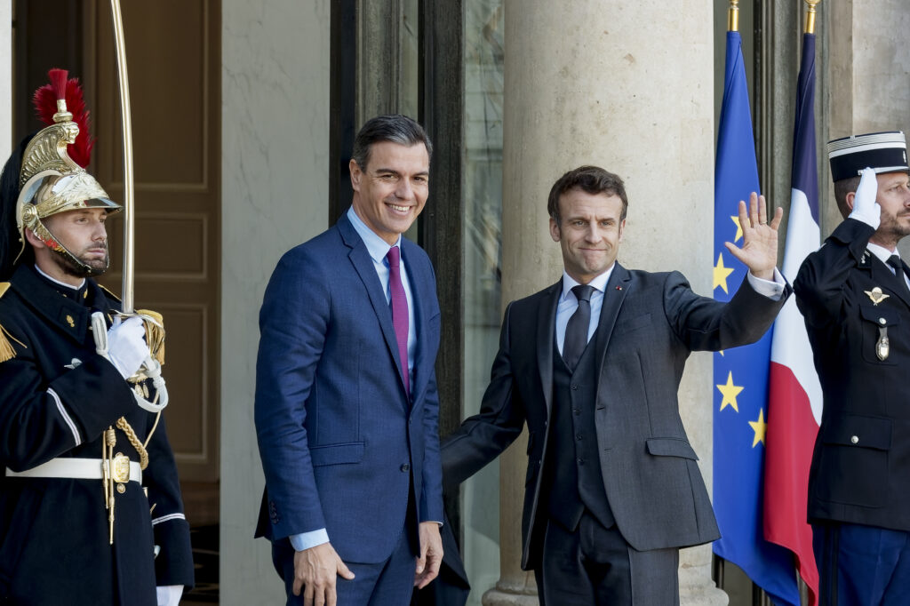Los presidentes de España, Pedro Sánchez, y Francia el pasado lunes