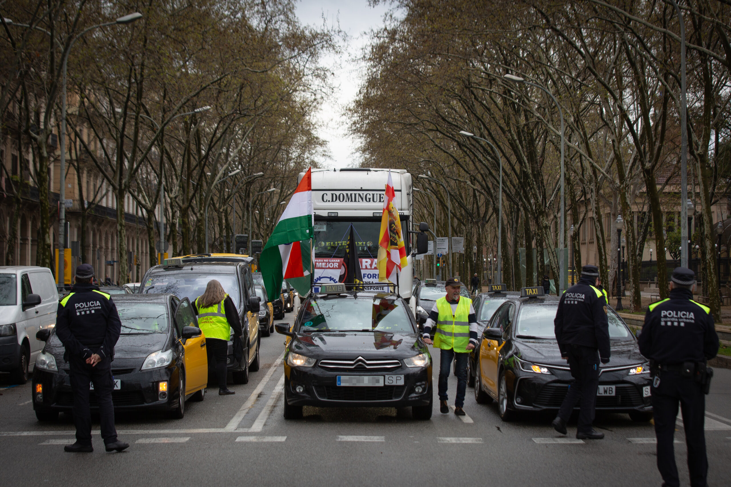 Continúan las marchas lentas de camiones por toda España