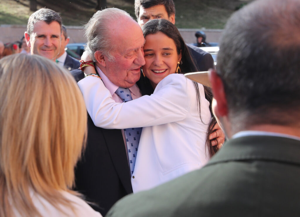 Victoria Federica y el rey Juan Carlos en 2019