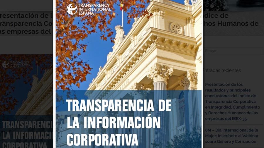 Transparencia Internacional publica el primer índice sobre la transparencia corporativa de las empresas