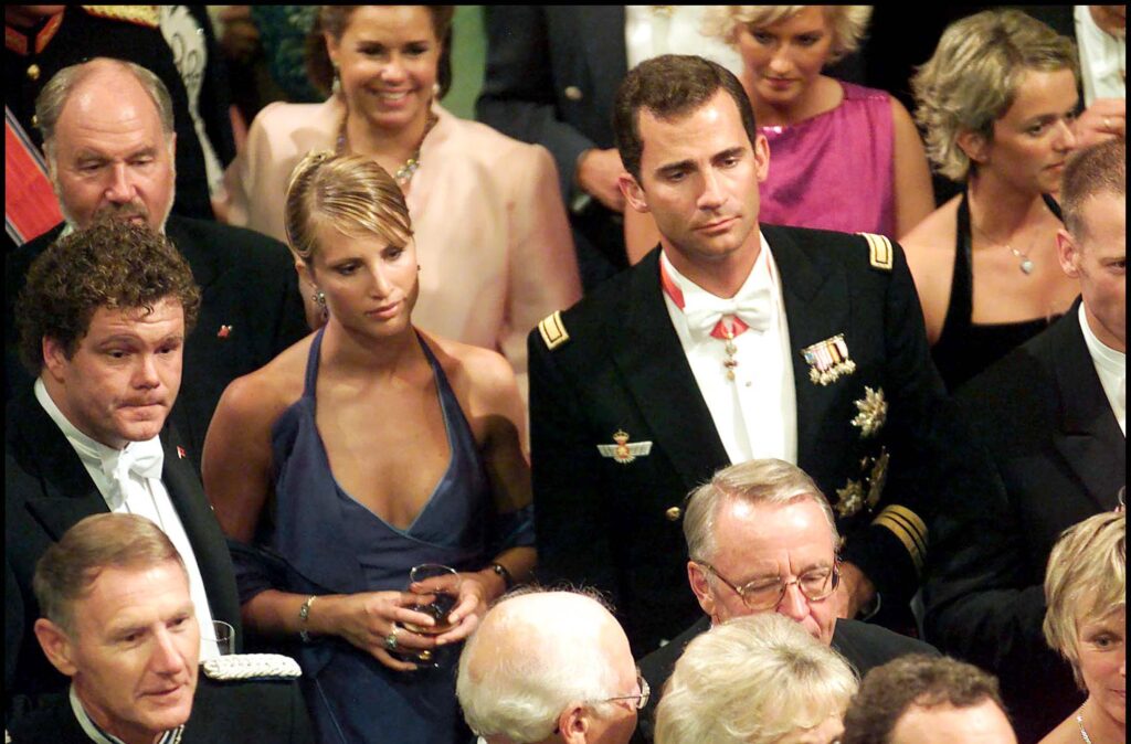 Eva Sannum y el rey Felipe VI 2001
