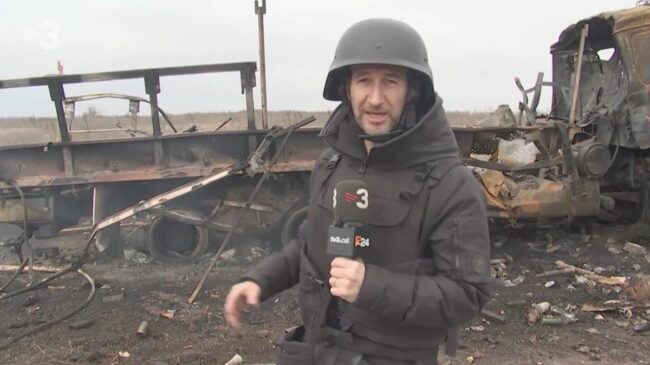 TV3 cubre parte de la guerra de Ucrania en el frente ruso junto a los medios chinos