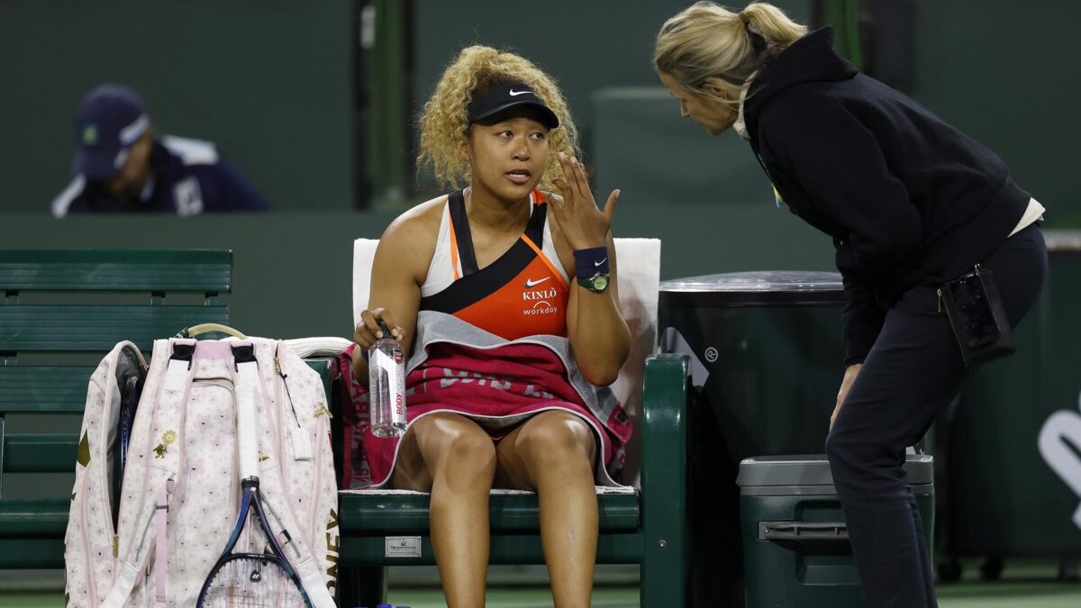 Naomi Osaka se despide de Indian Wells entre lágrimas, dolida por los insultos de un aficionado