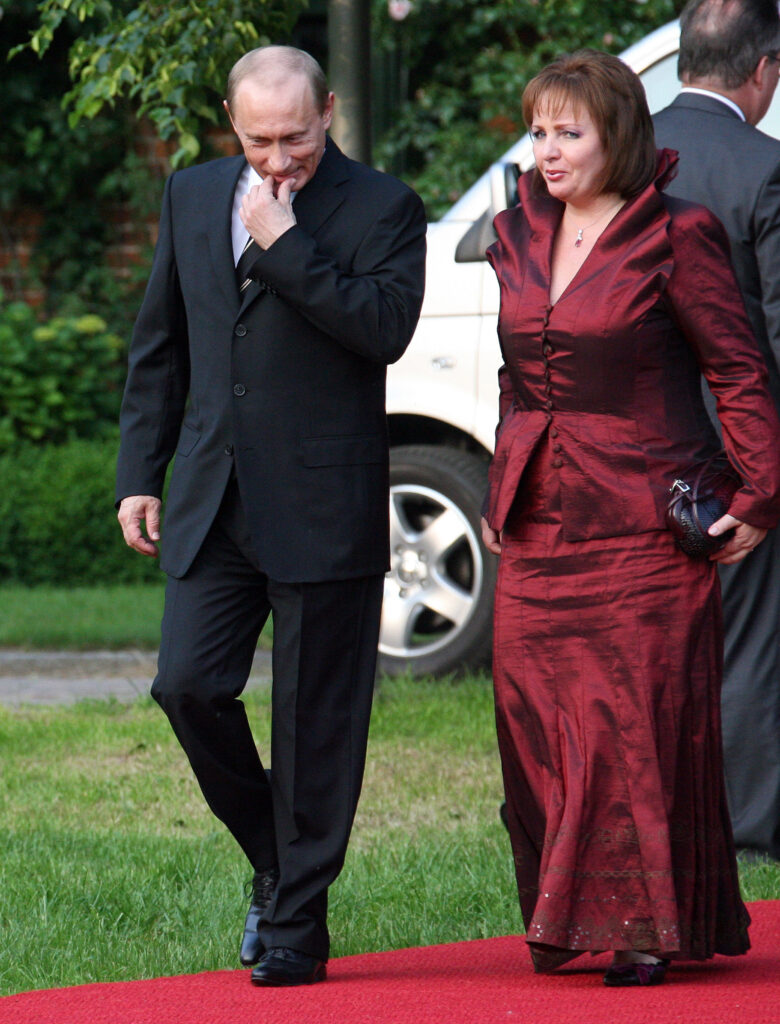 Vladimir Putin y Lyudmila Putina en 2007