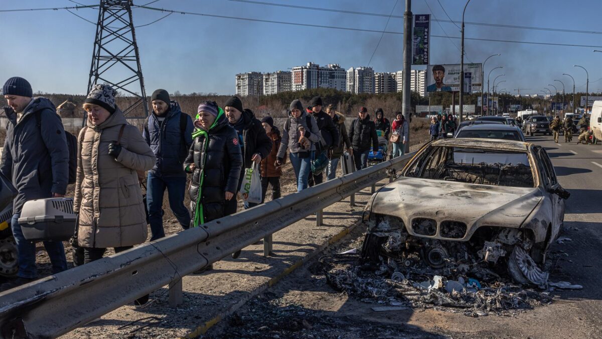 Ucrania logra evacuar a 40.000 personas en un solo día