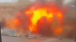 (VÍDEO) La terrible explosión causada por un misil ruso en Járkov que ha causado 10 muertos