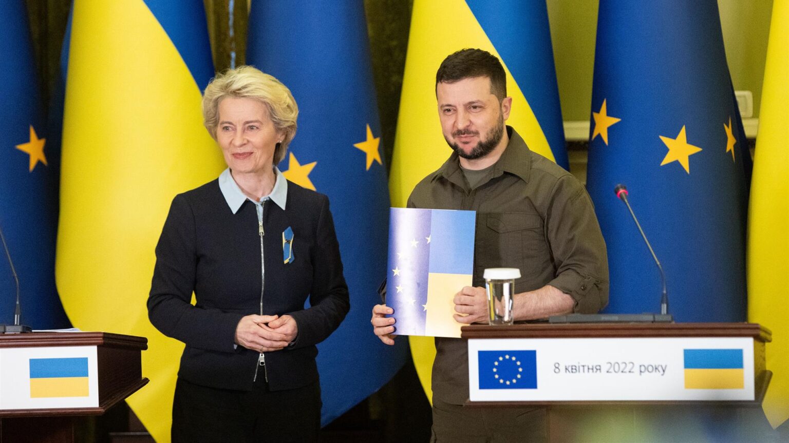 Ucrania completa el cuestionario para ser candidato a miembro de la Unión Europea