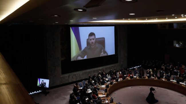 Zelenski pide a la ONU que expulse a Rusia o impida su derecho a veto