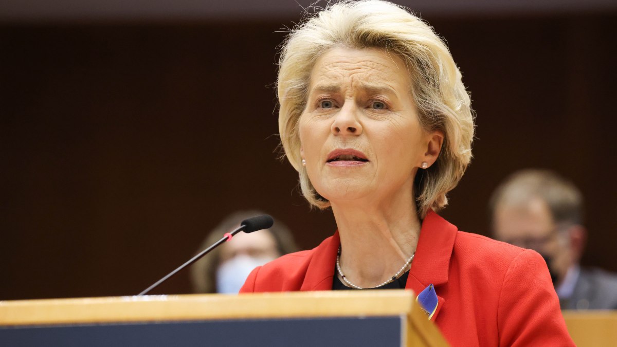 La presidenta de la Comisión Europea, Ursula von der Leyen