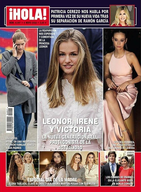 Leonor, Irene y Victoria Federica, las nuevas royals españolas de moda. Hola
