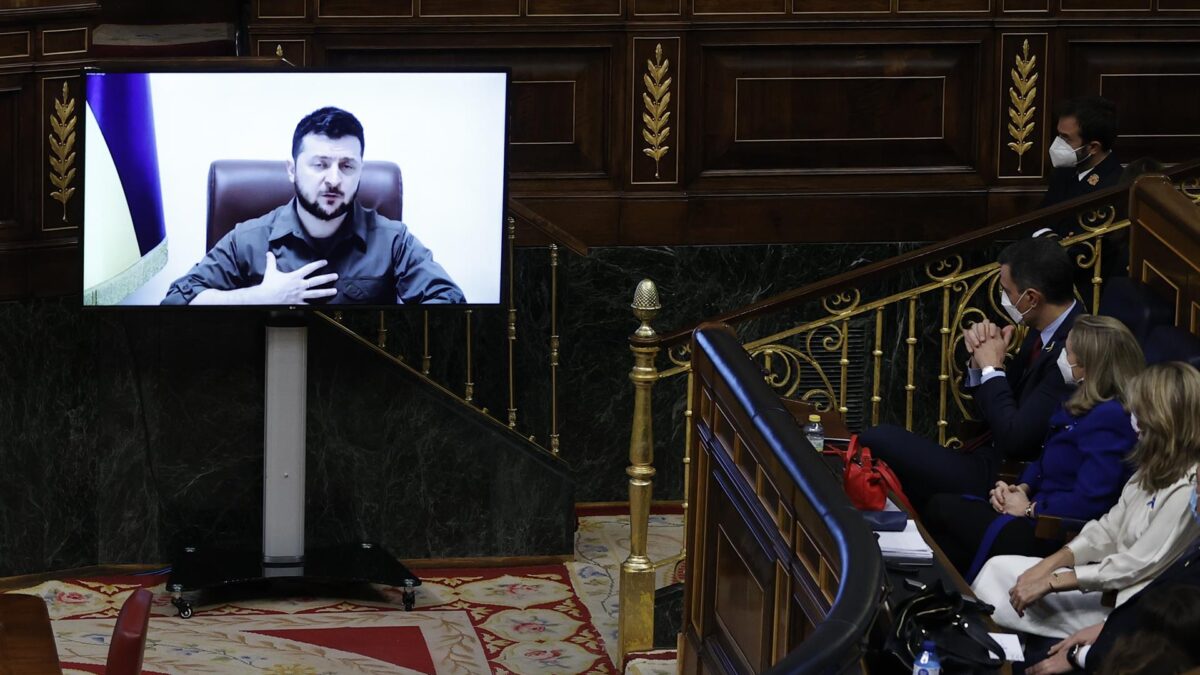 Zelenski compara la tragedia ucraniana con Guernica ante el Congreso: «Estamos en abril de 2022, pero parece que estamos en abril de 1937»