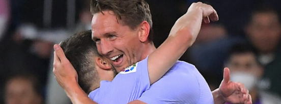 El Barça gana 3-2 en el descuento en su visita al Levante