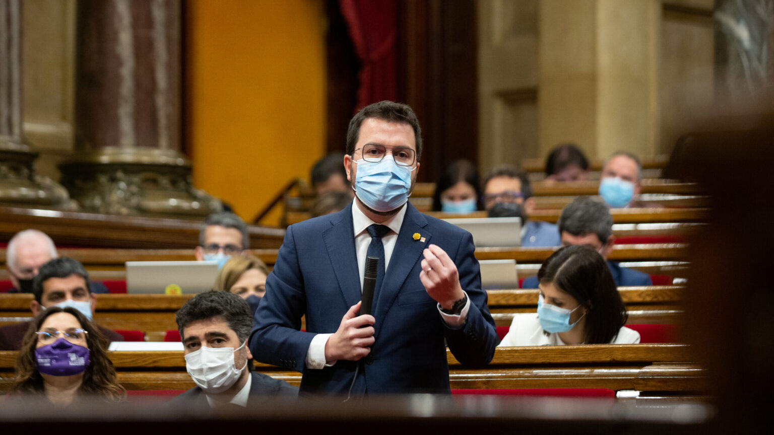 Aragonès descarta «una alternativa» al pacto sobre los JJ.OO. pese a la propuesta de Aragón