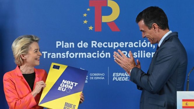 España ejecutó solo el 27% de los fondos europeos previstos para 2021