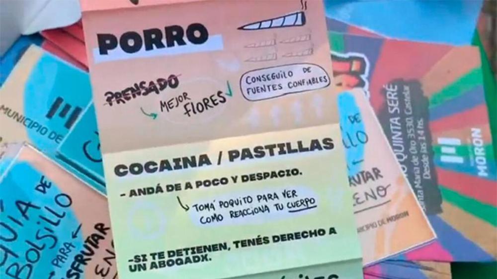 «Tomá poquita cocaína»: polémica en Argentina por una campaña de la izquierda que aconseja a los jóvenes drogarse
