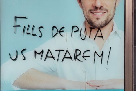 El PP denuncia pintadas con «amenaza de muerte» en su sede de Castelldefels (Barcelona)