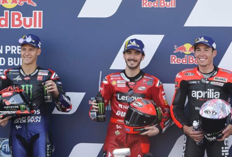 Bagnaia se exhibe en Jerez y Aleix Espargaró sube al podio en el MotoGP de España