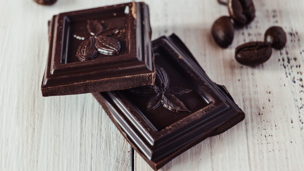 chocolate negro cacao sano saludable oscuro color