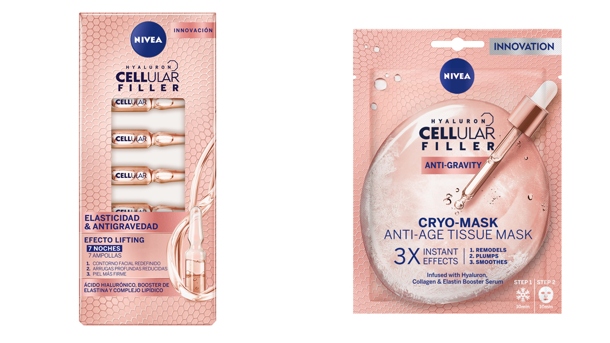 Productos de la línea Hyaluron Cellular Filler de Nivea