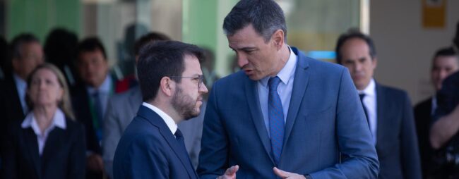 Pedro Sánchez y Pere Aragonès barajan verse la semana próxima de forma discreta