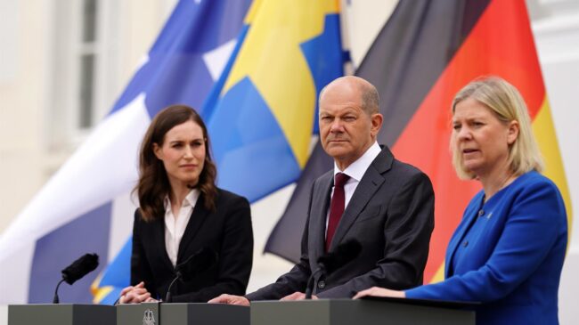 Scholz apoya la entrada de Suecia y Finlandia en la OTAN ante las dudas de ambos países: "Todavía no hemos decidido nada"
