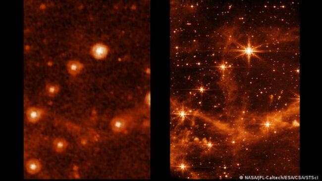 El telescopio Webb de la NASA ofrece "las imágenes más nítidas" del espacio jamás captadas