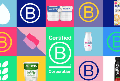 Danone se convierte en la B Corp de alimentación más grande con mejor puntuación