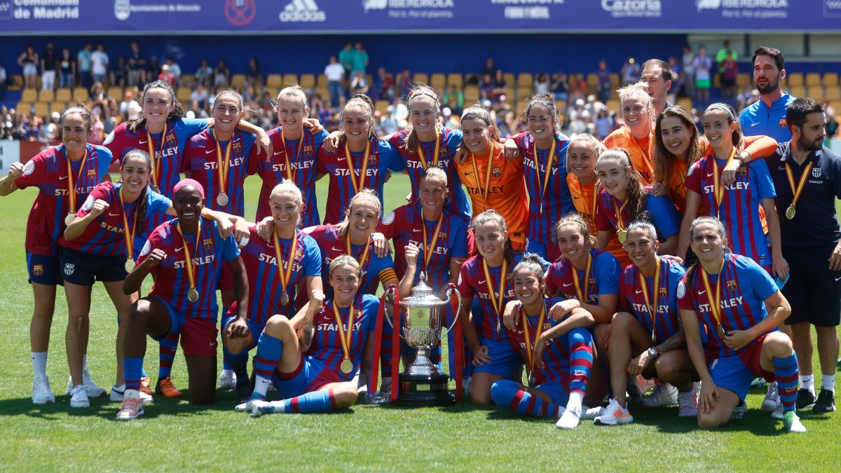 El Barça gana la Copa de la Reina tras golear al Sporting de Huelva