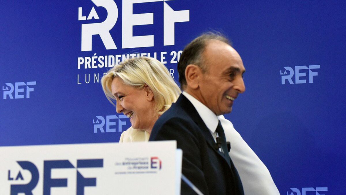Le Pen se niega a integrar al bloque de Zemmour para las legislativas