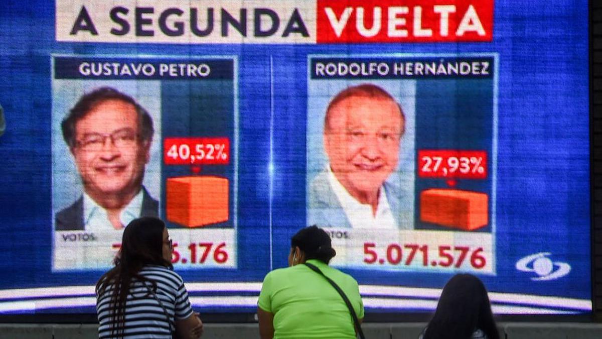 Colombia vota el cambio: el izquierdista Petro gana la primera vuelta y se disputará la presidencia con el independiente Hernández