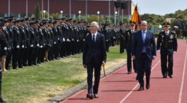 Marlaska, recibido entre abucheos y pitidos en el acto de la jura de nuevos policías en Ávila