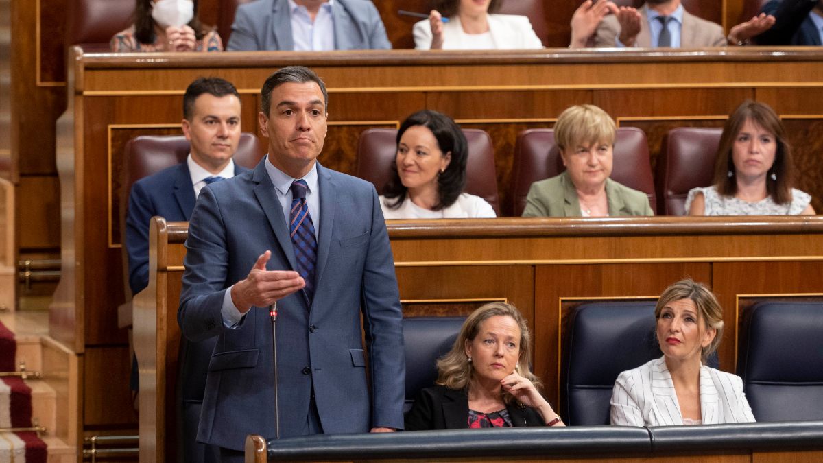 El rostro de Pedro Sánchez