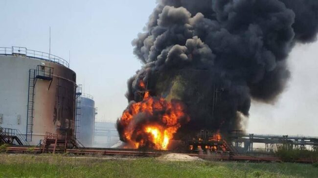 Ucrania asegura que Rusia ha atacado la segunda mayor refinería del país