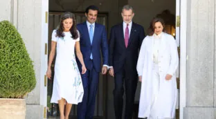 Los reyes ofrecen un almuerzo al emir de Catar y su esposa en la Zarzuela