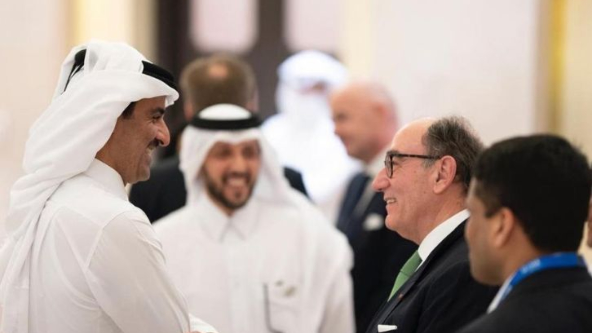 El emir de Qatar llega a España en un viaje de negocios al máximo nivel: dos días de reuniones con el Rey, Sánchez y el presidente de Iberdrola