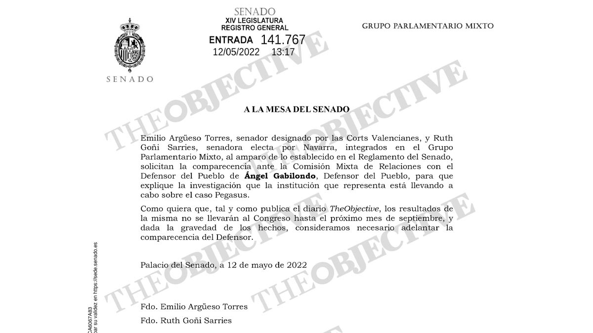 Dos senadores piden que Gabilondo comparezca tras desvelar 'THE OBJECTIVE' las maniobras del PSOE