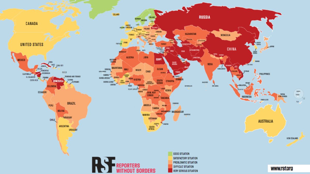 España baja tres puestos en la clasificación mundial de libertad de prensa