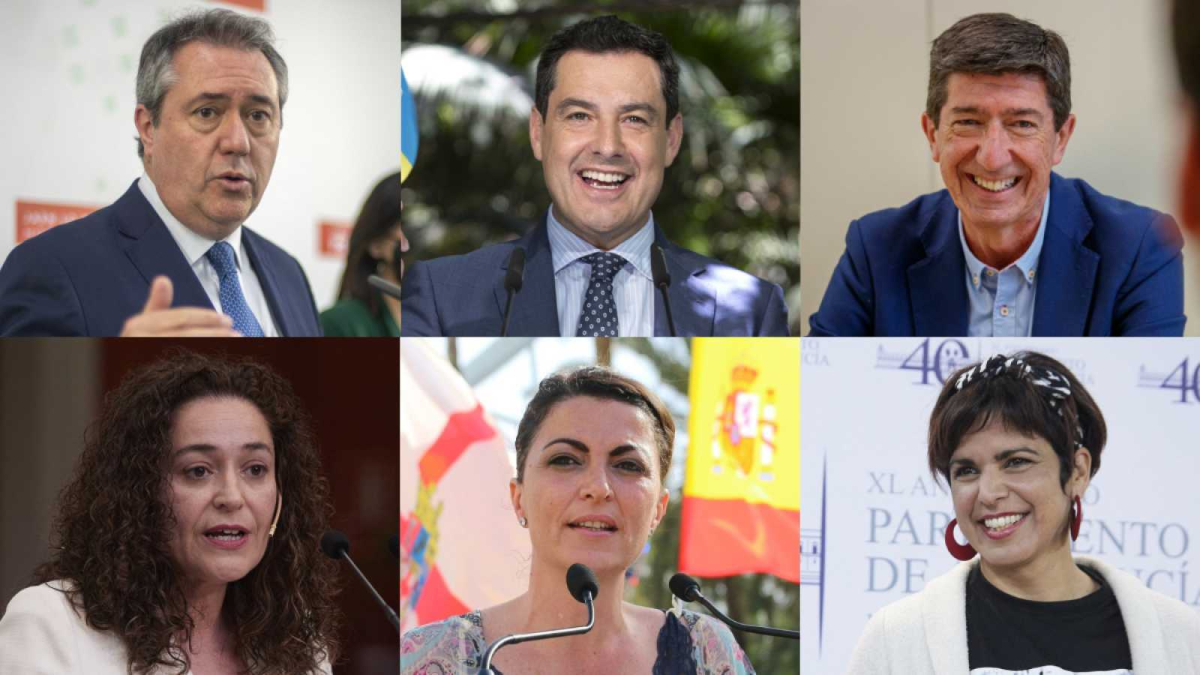 Los candidatos de las andaluzas frenan este lunes su campaña para preparar el debate de RTVE