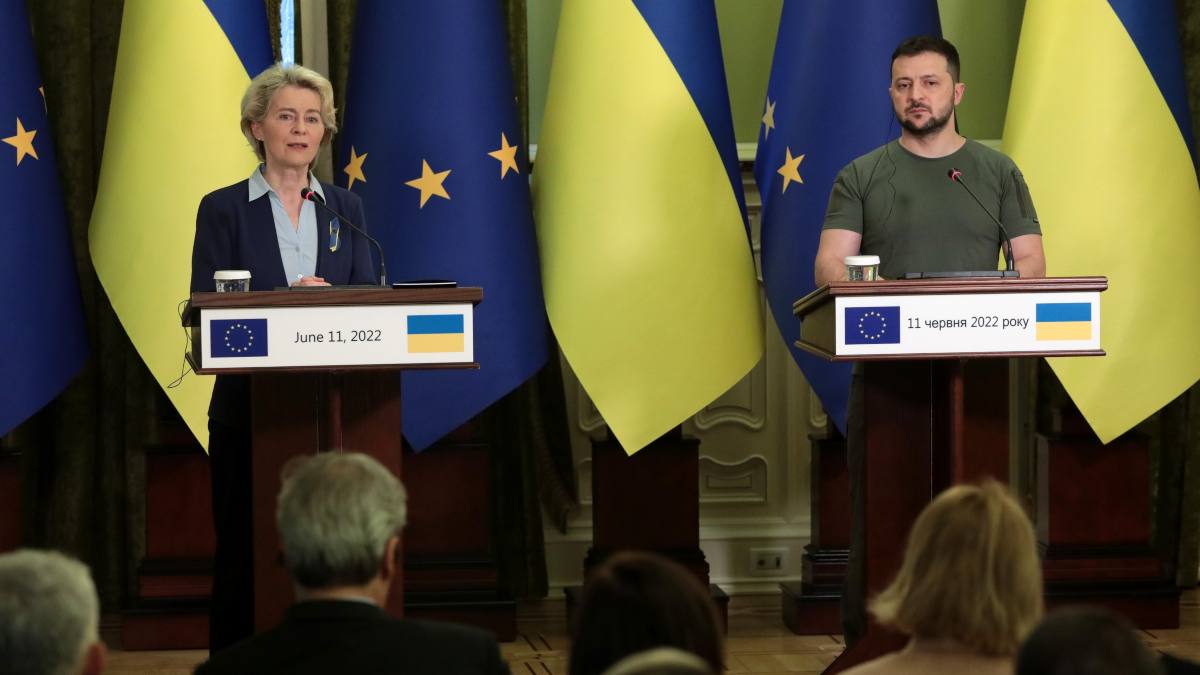 Von der Leyen se muestra optimista ante la inclusión de Ucrania en la Unión Europea