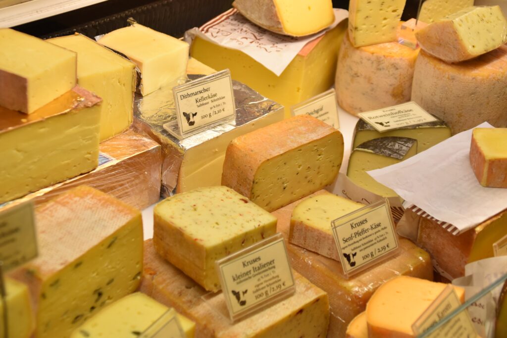 Diferentes tipos de queso