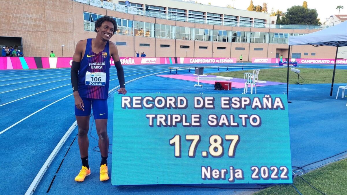 Jordan Díaz vuelve a batir el récord de España de triple salto y apunta a la mejor marca del Mundo